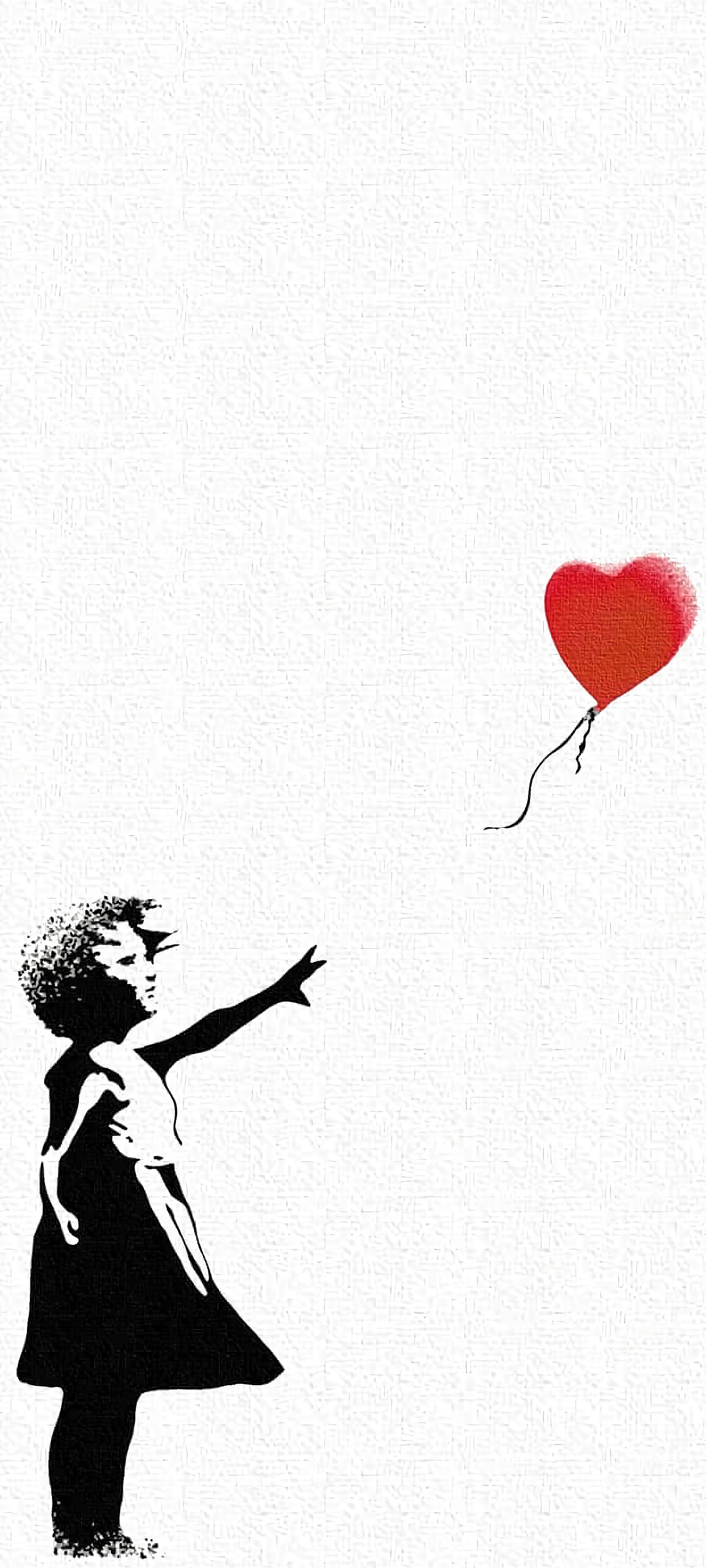 バンクシー(Banksy)風船と少女の無料待ち受け画像・スマホ壁紙(iphone/android)#1｜待ち受けPARADISE